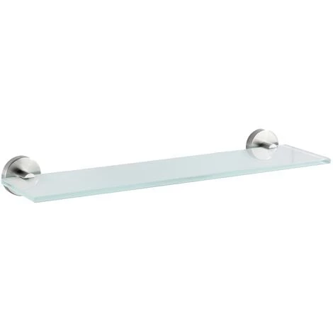 WENKO Etagère Salle De Bain, Tablette En Verre Satiné Bosio, Fixation Acier Inox, 46,5x5,5x13,5 Cm, Mat 3 WENKO Etagère Salle De Bain, Tablette En Verre Satiné Bosio, Fixation Acier Inox, 46,5x5,5x13,5 Cm, Mat