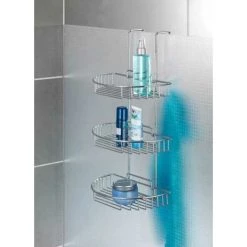 WENKO Panier Douche à Suspendre, 3 étagères, Acier Chromé - Chromé 11 WENKO Panier Douche à Suspendre, 3 étagères, Acier Chromé - Chromé -WENKO Soldes 6580444 5