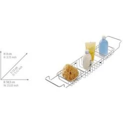 WENKO Pont De Baignoire Télescopique, Pont Baignoire Inox, Acier Inox, 58-92x8x13 Cm, Brillant 8 WENKO Pont De Baignoire Télescopique, Pont Baignoire Inox, Acier Inox, 58-92x8x13 Cm, Brillant -WENKO Soldes 6580445 3