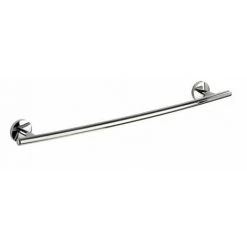 WENKO Porte Serviette Salle De Bain Mural, Barre Porte Serviette Murale, Cuba, Zinc, 58x5x9 Cm, Brillant