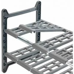 WENKO Rangement Sous évier Cuisine, Étagère Télescopique Flexi, 2 étagères De Rangement Supplémentaires, Réglable En Longueur, Plastique, 45-80x39x28 Cm, Gris - Aluminium -WENKO Soldes 6580475 4