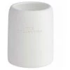 WENKO Gobelet Salle De Bain, Porte Brosse à Dent, "The Collection", Polyrésine, Ø 8x10 Cm, Blanc - Blanc -WENKO Soldes 6580495 1