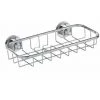 WENKO Etagère Murale Salle De Bain, Panier De Douche Fixation Sans Perçage Power-Loc®, Bovino, Acier Inox, 22,5x6x11,5 Cm, Brillant - Brillant -WENKO Soldes 6580507 1