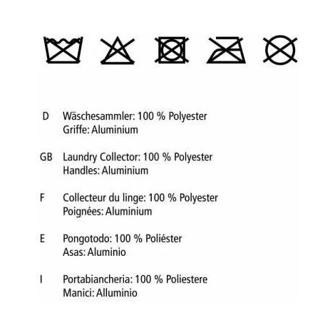 WENKO Panier à Linge Souple Stone Uno "Laundry", Panier à Linge Sale Avec Poignée De Transport, Capacité 44L, Polyester - Aluminium, 34x54x24 Cm, Beige - Beige 5 WENKO Panier à Linge Souple Stone Uno "Laundry", Panier à Linge Sale Avec Poignée De Transport, Capacité 44L, Polyester - Aluminium, 34x54x24 Cm, Beige - Beige – Image 3