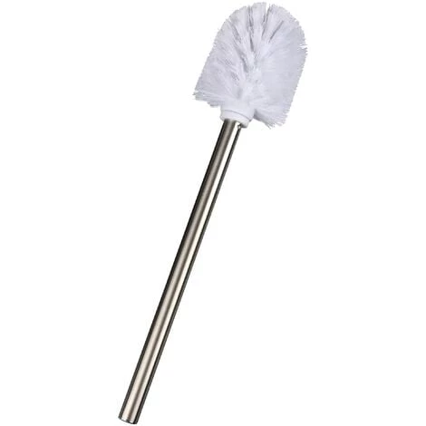 WENKO Brosse WC De Rechange Pour Porte-brosse WC Avec Manche En Acier Inox Mat, Polypropylène, Ø 8x35 Cm, Blanc - Mat 3 WENKO Brosse WC De Rechange Pour Porte-brosse WC Avec Manche En Acier Inox Mat, Polypropylène, Ø 8x35 Cm, Blanc - Mat