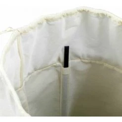 WENKO Bac à Linge Ringo, Panier à Linge Sale, Capacité 68L, Polyester, Ø 40 X 54 Cm, Beige -WENKO Soldes 6580563 3