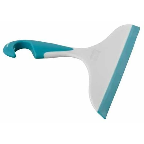 WENKO Raclette De Douche, Raclette Salle De Bain, Avec Crochet De Suspension, Loano, Plastique, L23x17 Cm, Bleu - Bleu - Bleu Clair 4 WENKO Raclette De Douche, Raclette Salle De Bain, Avec Crochet De Suspension, Loano, Plastique, L23x17 Cm, Bleu - Bleu - Bleu Clair – Image 2