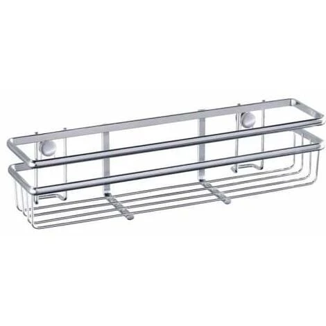 WENKO Etagère à Epices Murale Style, Etagère Murale Cuisine Fixation Sans Perçage Possible Avec Adaptateur Loc, Métal, 30x7x7 Cm, Brillant - Argent Brillant 3 WENKO Etagère à Epices Murale Style, Etagère Murale Cuisine Fixation Sans Perçage Possible Avec Adaptateur Loc, Métal, 30x7x7 Cm, Brillant - Argent Brillant