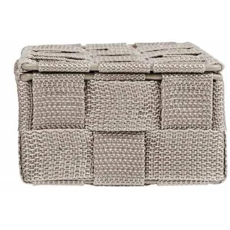 WENKO Petit Panier Rangement Salle De Bain Avec Couvercle Adria, Petite Boite Avec Couvercle, Polyporpylène, 18x10x6.5 Cm, Taupe - Gris - Taupe 6 WENKO Petit Panier Rangement Salle De Bain Avec Couvercle Adria, Petite Boite Avec Couvercle, Polyporpylène, 18x10x6.5 Cm, Taupe - Gris - Taupe – Image 4