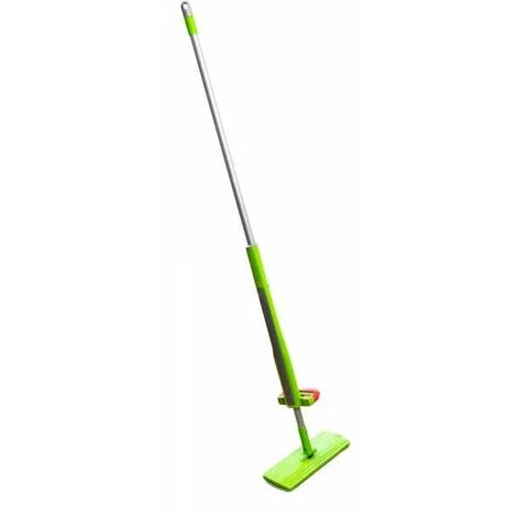 WENKO Balai Lave-sol Wringo-Star, Balai Serpillère Avec Système D'essorage, Plastique - Fer, 32x132x10 Cm, Vert - Mat 4 WENKO Balai Lave-sol Wringo-Star, Balai Serpillère Avec Système D'essorage, Plastique - Fer, 32x132x10 Cm, Vert - Mat – Image 2