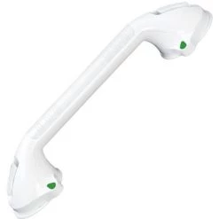 WENKO Poignée Baignoire De Sécurité Secura, Barre D'appui Salle De Bain, Fixation Sans Perçage Ventouse, Plastique, 42x11,5x8,5 Cm, Blanc - Blanc