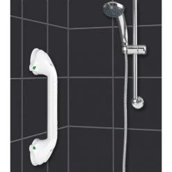 WENKO Poignée Baignoire De Sécurité Secura, Barre D'appui Salle De Bain, Fixation Sans Perçage Ventouse, Plastique, 42x11,5x8,5 Cm, Blanc - Blanc 11 WENKO Poignée Baignoire De Sécurité Secura, Barre D'appui Salle De Bain, Fixation Sans Perçage Ventouse, Plastique, 42x11,5x8,5 Cm, Blanc - Blanc -WENKO Soldes 6580592 5