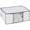 WENKO Housse Rangement Sous Vide Avec Boîte De Rangement, Soft Box L, 75% D'économie De Place, Protège Les Textiles De L'humidité Et Des Mites, Plastique, 65x50x27cm, Blanc - Transparent - Blanc 2 WENKO Housse Rangement Sous Vide Avec Boîte De Rangement, Soft Box L, 75% D'économie De Place, Protège Les Textiles De L'humidité Et Des Mites, Plastique, 65x50x27cm, Blanc - Transparent - Blanc -WENKO Soldes 6580677 1