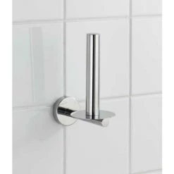 WENKO Stockeur Papier Toilette, Rangement Papier Toilette, Bosio Shine, Acier Inox, 8x18x12,5 Cm, Brillant - Brillant -WENKO Soldes 6580678 3