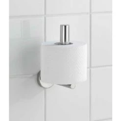 WENKO Stockeur Papier Toilette, Rangement Papier Toilette, Bosio Shine, Acier Inox, 8x18x12,5 Cm, Brillant - Brillant -WENKO Soldes 6580678 4