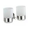 WENKO Porte Brosse à Dent Mural, Gobelet Salle De Bain Double, Duo Bosio Shine, Verre - Fixation Acier Inox, 17,5x9,5x9 Cm, Brillant - Brillant 2 WENKO Porte Brosse à Dent Mural, Gobelet Salle De Bain Double, Duo Bosio Shine, Verre - Fixation Acier Inox, 17,5x9,5x9 Cm, Brillant - Brillant -WENKO Soldes 6580680 1