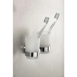 WENKO Porte Brosse à Dent Mural, Gobelet Salle De Bain Double, Duo Bosio Shine, Verre - Fixation Acier Inox, 17,5x9,5x9 Cm, Brillant - Brillant 9 WENKO Porte Brosse à Dent Mural, Gobelet Salle De Bain Double, Duo Bosio Shine, Verre - Fixation Acier Inox, 17,5x9,5x9 Cm, Brillant - Brillant -WENKO Soldes 6580680 3