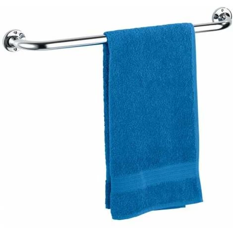 WENKO Barre De Redressement, Barre D'appui WC Et Salle De Bain, Basic, Acier Inoxydable, Longueur 60cm, 66x6x9,5 Cm, Brillant 4 WENKO Barre De Redressement, Barre D'appui WC Et Salle De Bain, Basic, Acier Inoxydable, Longueur 60cm, 66x6x9,5 Cm, Brillant – Image 2