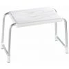 WENKO Tabouret De Douche Secura, Pieds Antidérapants, Capacité 130 Kg, Aluminium - Plastique, 50x32x26 Cm, Blanc - Blanc -WENKO Soldes 6580685 1