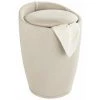 WENKO Tabouret Panier à Linge, Coffre à Linge Et Tabouret Salle De Bain Candy, Coussin Amovible, Aspect Lin, 20 Litres, Plastique, Ø 36x50,5 Cm, Beige - Beige 1 WENKO Tabouret Panier à Linge, Coffre à Linge Et Tabouret Salle De Bain Candy, Coussin Amovible, Aspect Lin, 20 Litres, Plastique, Ø 36x50,5 Cm, Beige - Beige -WENKO Soldes 6580711 1