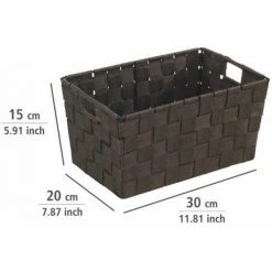 WENKO Panier salle de bain Adria, Rangement Salle De Bain S, Polypropylène, 30x20x15 Cm, marron - Marron 10 WENKO Panier salle de bain Adria, Rangement Salle De Bain S, Polypropylène, 30x20x15 Cm, marron - Marron -WENKO Soldes 6580725 4