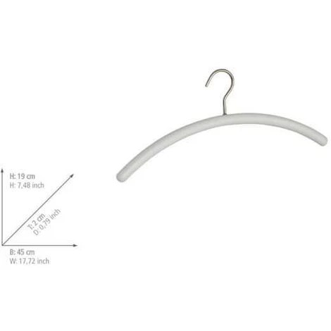 WENKO Cintre Bois Rollo Blanc - Blanc 4 WENKO Cintre Bois Rollo Blanc - Blanc – Image 2