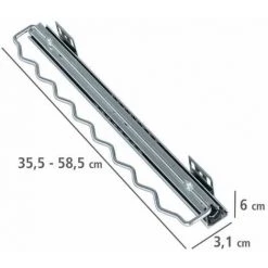 WENKO Porte Cintre Coulissant, Tringle Coulissante Pour Dressing, Amenagement Dressing, Métal, 3,1x6x35,5-58,5 Cm, Chromé - Argent Brillant 9 WENKO Porte Cintre Coulissant, Tringle Coulissante Pour Dressing, Amenagement Dressing, Métal, 3,1x6x35,5-58,5 Cm, Chromé - Argent Brillant -WENKO Soldes 6580736 3