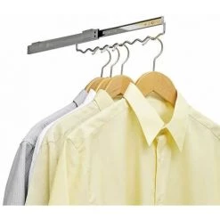 WENKO Porte Cintre Coulissant, Tringle Coulissante Pour Dressing, Amenagement Dressing, Métal, 3,1x6x35,5-58,5 Cm, Chromé - Argent Brillant 10 WENKO Porte Cintre Coulissant, Tringle Coulissante Pour Dressing, Amenagement Dressing, Métal, 3,1x6x35,5-58,5 Cm, Chromé - Argent Brillant -WENKO Soldes 6580736 4