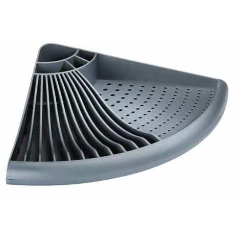 WENKO Égouttoir Vaisselle Plastique, Egouttoir D'angle Gain De Place, Plastique, 50x9x35 Cm, Gris 3 WENKO Égouttoir Vaisselle Plastique, Egouttoir D'angle Gain De Place, Plastique, 50x9x35 Cm, Gris