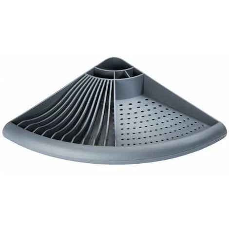 WENKO Égouttoir Vaisselle Plastique, Egouttoir D'angle Gain De Place, Plastique, 50x9x35 Cm, Gris 4 WENKO Égouttoir Vaisselle Plastique, Egouttoir D'angle Gain De Place, Plastique, 50x9x35 Cm, Gris – Image 2