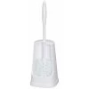WENKO Brosse WC Simple, Excellent Rapport Qualité/prix, Plastique, 12x40,5x12 Cm, Blanc - Blanc -WENKO Soldes 6580747 1