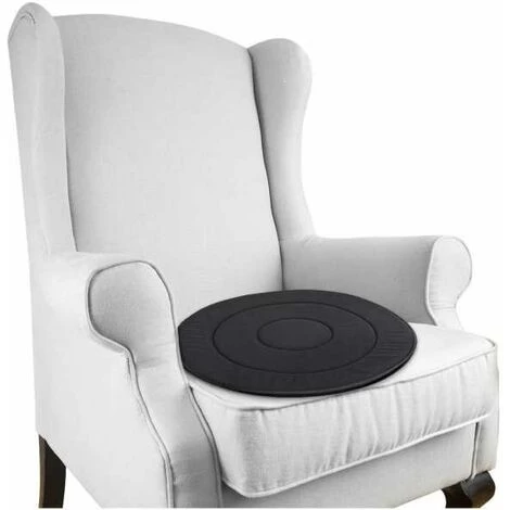 WENKO Coussin Rotatif Voiture, 360 Degrés, Noir, Ø39 Cm - Noir 4 WENKO Coussin Rotatif Voiture, 360 Degrés, Noir, Ø39 Cm - Noir – Image 2