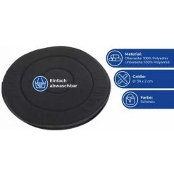 WENKO Coussin Rotatif Voiture, 360 Degrés, Noir, Ø39 Cm - Noir 9 WENKO Coussin Rotatif Voiture, 360 Degrés, Noir, Ø39 Cm - Noir -WENKO Soldes 6580751 3