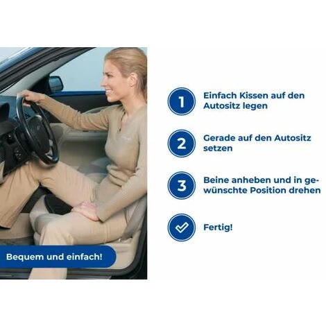 WENKO Coussin Rotatif Voiture, 360 Degrés, Noir, Ø39 Cm - Noir 7 WENKO Coussin Rotatif Voiture, 360 Degrés, Noir, Ø39 Cm - Noir – Image 5