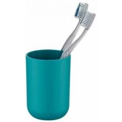 WENKO Gobelet Salle De Bain, Porte Brosse à Dent, Brasil, Plastique PET Incassable, ø7,3 X10,3 Cm, Turquoise - Pétrole 8 WENKO Gobelet Salle De Bain, Porte Brosse à Dent, Brasil, Plastique PET Incassable, ø7,3 X10,3 Cm, Turquoise - Pétrole -WENKO Soldes 6580757 2