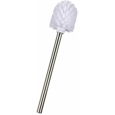 WENKO Brosse WC De Rechange Pour Porte-brosse WC Avec Manche En Acier Inox Brillant, Polypropylène, Ø 8x35 Cm, Blanc - Brillant 3 WENKO Brosse WC De Rechange Pour Porte-brosse WC Avec Manche En Acier Inox Brillant, Polypropylène, Ø 8x35 Cm, Blanc - Brillant