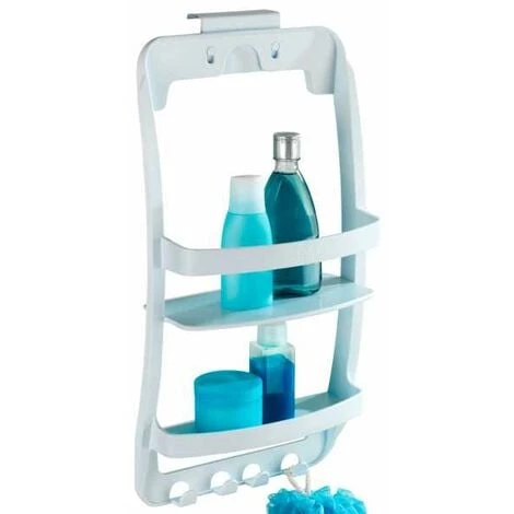 WENKO Etagère De Douche à Suspendre, Panier De Douche à Suspendre, Plastique, 26x54,5x11,5 Cm, Blanc - Blanc 3 WENKO Etagère De Douche à Suspendre, Panier De Douche à Suspendre, Plastique, 26x54,5x11,5 Cm, Blanc - Blanc