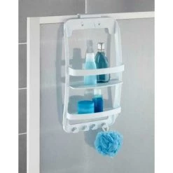 WENKO Etagère De Douche à Suspendre, Panier De Douche à Suspendre, Plastique, 26x54,5x11,5 Cm, Blanc - Blanc 11 WENKO Etagère De Douche à Suspendre, Panier De Douche à Suspendre, Plastique, 26x54,5x11,5 Cm, Blanc - Blanc -WENKO Soldes 6580779 5
