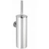 WENKO Brosse WC Murale, Design Fermé, Brosse WC Noire, Bosio Shine, Acier Inox, 9x40,5x13 Cm, Brillant - Brillant -WENKO Soldes 6580785 1