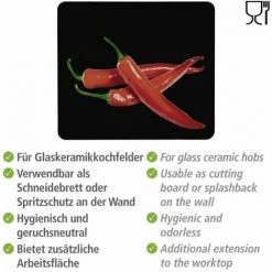 WENKO Fond De Hotte, Crédence Cuisine En Verre, "Hot Peperoni", Verre Trempé, 50x56 Cm, Multicolore 9 WENKO Fond De Hotte, Crédence Cuisine En Verre, "Hot Peperoni", Verre Trempé, 50x56 Cm, Multicolore -WENKO Soldes 6580787 3