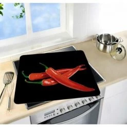 WENKO Fond De Hotte, Crédence Cuisine En Verre, "Hot Peperoni", Verre Trempé, 50x56 Cm, Multicolore 11 WENKO Fond De Hotte, Crédence Cuisine En Verre, "Hot Peperoni", Verre Trempé, 50x56 Cm, Multicolore -WENKO Soldes 6580787 5