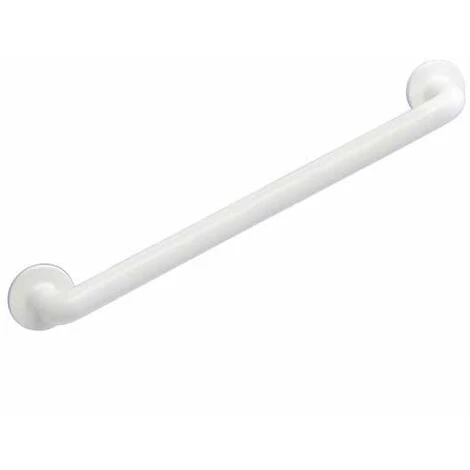 WENKO Poignée De Sécurité Murale Secura 64 Cm, Barre D'appui Salle De Bain Et WC, Fixation Sans Perçage, Aluminium, 64,5x7x8 Cm, Blanc 3 WENKO Poignée De Sécurité Murale Secura 64 Cm, Barre D'appui Salle De Bain Et WC, Fixation Sans Perçage, Aluminium, 64,5x7x8 Cm, Blanc