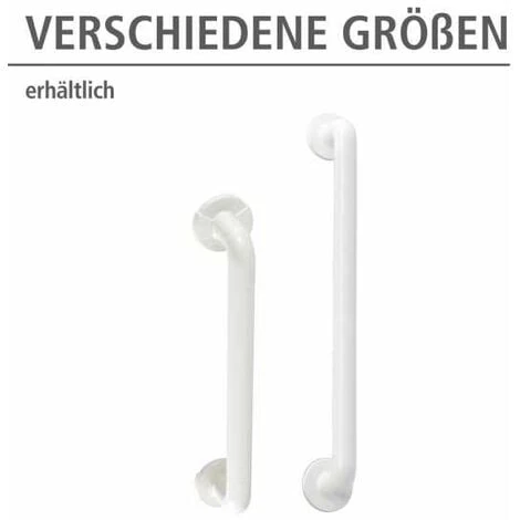 WENKO Poignée De Sécurité Murale Secura 64 Cm, Barre D'appui Salle De Bain Et WC, Fixation Sans Perçage, Aluminium, 64,5x7x8 Cm, Blanc 6 WENKO Poignée De Sécurité Murale Secura 64 Cm, Barre D'appui Salle De Bain Et WC, Fixation Sans Perçage, Aluminium, 64,5x7x8 Cm, Blanc – Image 4