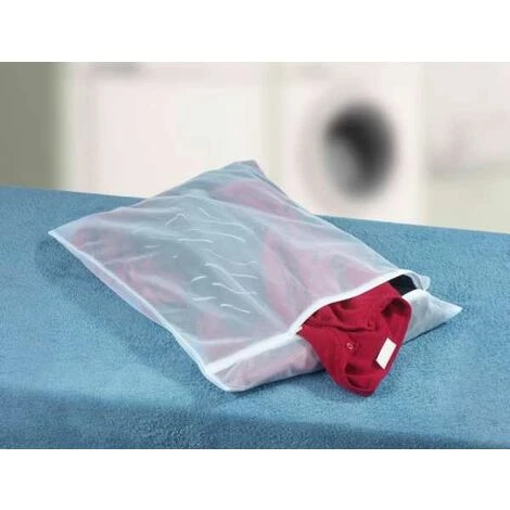 WENKO Filet Linge Machine à Laver, Sac à Linge Machine à Laver Spécialement Conçu Pour Le Linge Délicat, Avec Fermeture éclair, Capacité 3 Kg, Polyester De Haute Qualité, 70x50 Cm, Blanc - Blanc 6 WENKO Filet Linge Machine à Laver, Sac à Linge Machine à Laver Spécialement Conçu Pour Le Linge Délicat, Avec Fermeture éclair, Capacité 3 Kg, Polyester De Haute Qualité, 70x50 Cm, Blanc - Blanc – Image 4