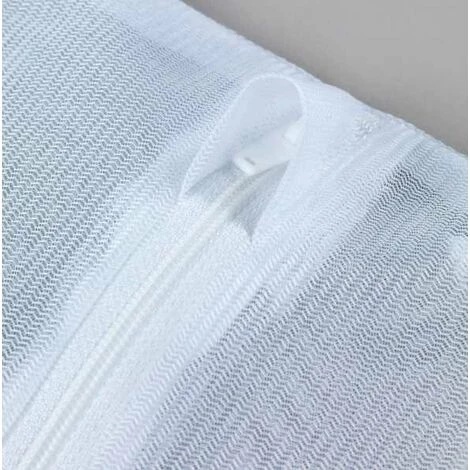WENKO Filet Linge Machine à Laver, Sac à Linge Machine à Laver Spécialement Conçu Pour Le Linge Délicat, Avec Fermeture éclair, Capacité 3 Kg, Polyester De Haute Qualité, 70x50 Cm, Blanc - Blanc 7 WENKO Filet Linge Machine à Laver, Sac à Linge Machine à Laver Spécialement Conçu Pour Le Linge Délicat, Avec Fermeture éclair, Capacité 3 Kg, Polyester De Haute Qualité, 70x50 Cm, Blanc - Blanc – Image 5