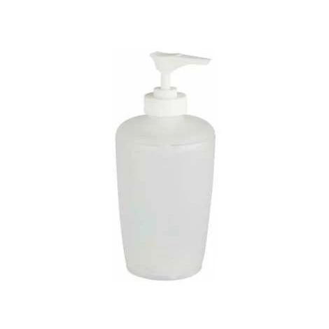 WENKO Distributeur De Savon Liquide, Arktis, Capacité 300ml, Plastique, Ø 7,1x15,8 Cm, Blanc Givré - Blanc 3 WENKO Distributeur De Savon Liquide, Arktis, Capacité 300ml, Plastique, Ø 7,1x15,8 Cm, Blanc Givré - Blanc