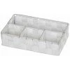 WENKO Organiseur Salle De Bain Adria Petit, Rangement Salle De Bain 4 Compartiments, Polypropylène, 26x17x6.5 Cm, Blanc -WENKO Soldes 6595358 1
