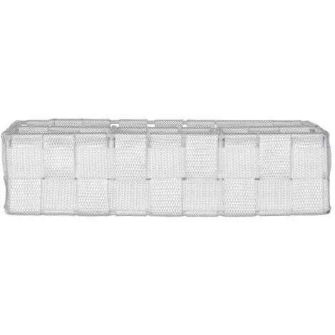 WENKO Organiseur Salle De Bain Adria Petit, Rangement Salle De Bain 4 Compartiments, Polypropylène, 26x17x6.5 Cm, Blanc 5 WENKO Organiseur Salle De Bain Adria Petit, Rangement Salle De Bain 4 Compartiments, Polypropylène, 26x17x6.5 Cm, Blanc – Image 3