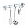 WENKO Barre De Crédence Cuisine Style Porte Ustensiles De Cuisine Mural Avec 5 Crochets En Acier Inox, Métal, 40x6,5x3 Cm, Argent - Argent Brillant 2 WENKO Barre De Crédence Cuisine Style Porte Ustensiles De Cuisine Mural Avec 5 Crochets En Acier Inox, Métal, 40x6,5x3 Cm, Argent - Argent Brillant -WENKO Soldes 6595369 1