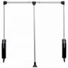 WENKO Penderie Escamotable, Barre Dressing Télescopique Retractable, Aluminium, 87-130x86,5 Cm, Argent Mat -WENKO Soldes 6595371 1